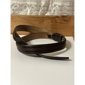 Men's Mezlan Brown Leather Buckle Belt Sz 40 Spain READ‎